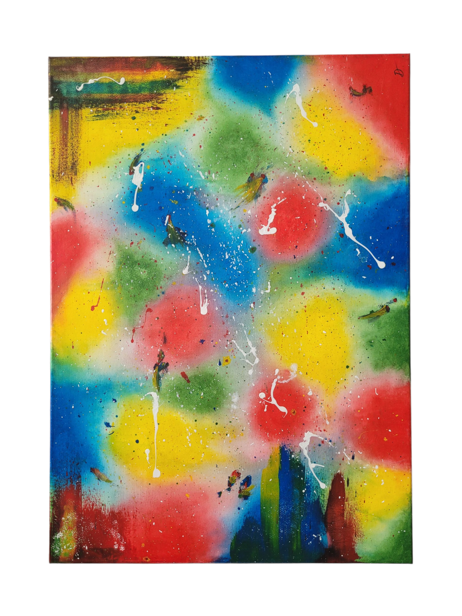 „Abstrakcyjny obraz Energia Życia – nowoczesna sztuka pełna kolorów i emocji”