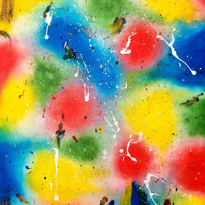 „Abstrakcyjny obraz Energia Życia – nowoczesna sztuka pełna kolorów i emocji”