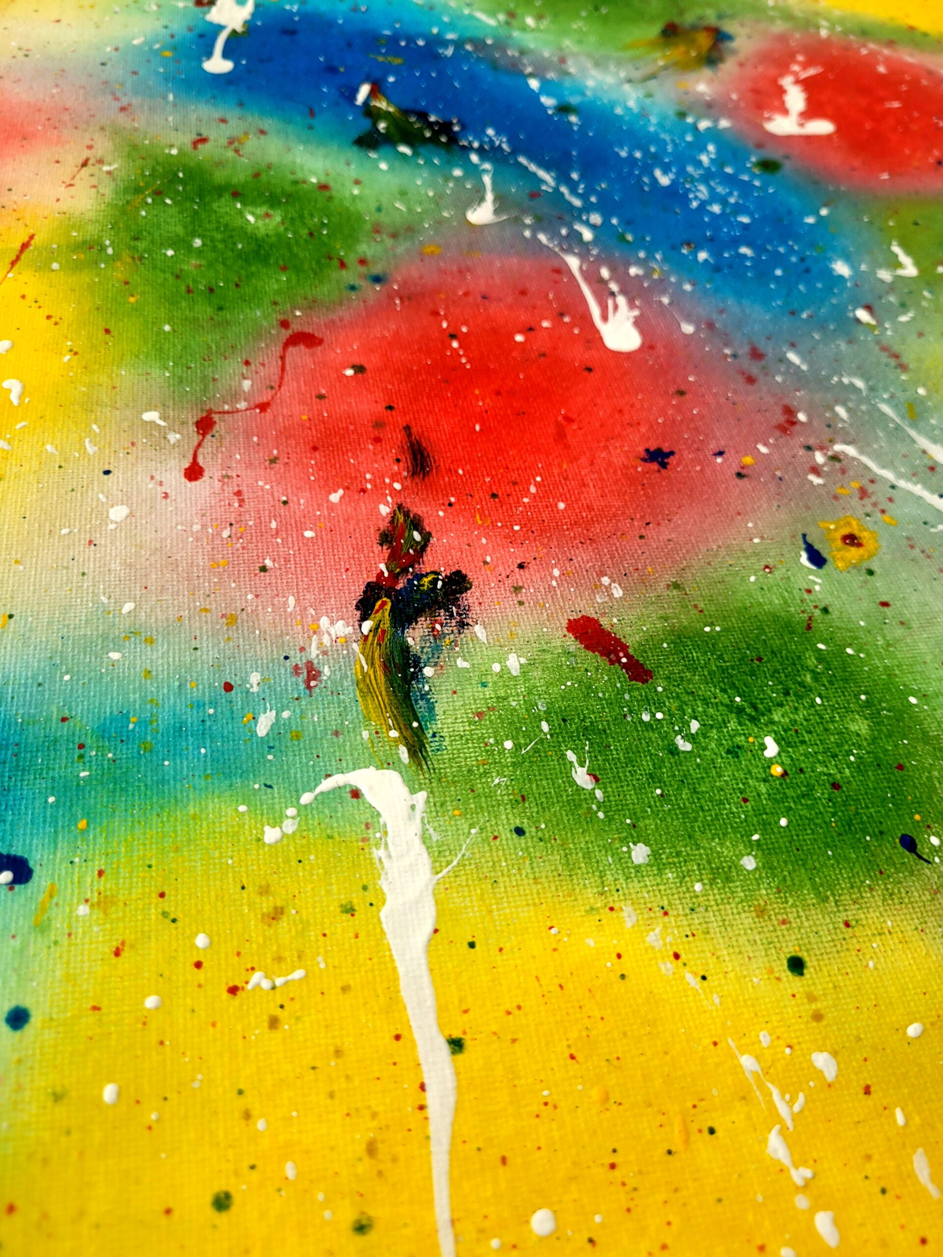 „Abstrakcyjny obraz Energia Życia – nowoczesna sztuka pełna kolorów i emocji”