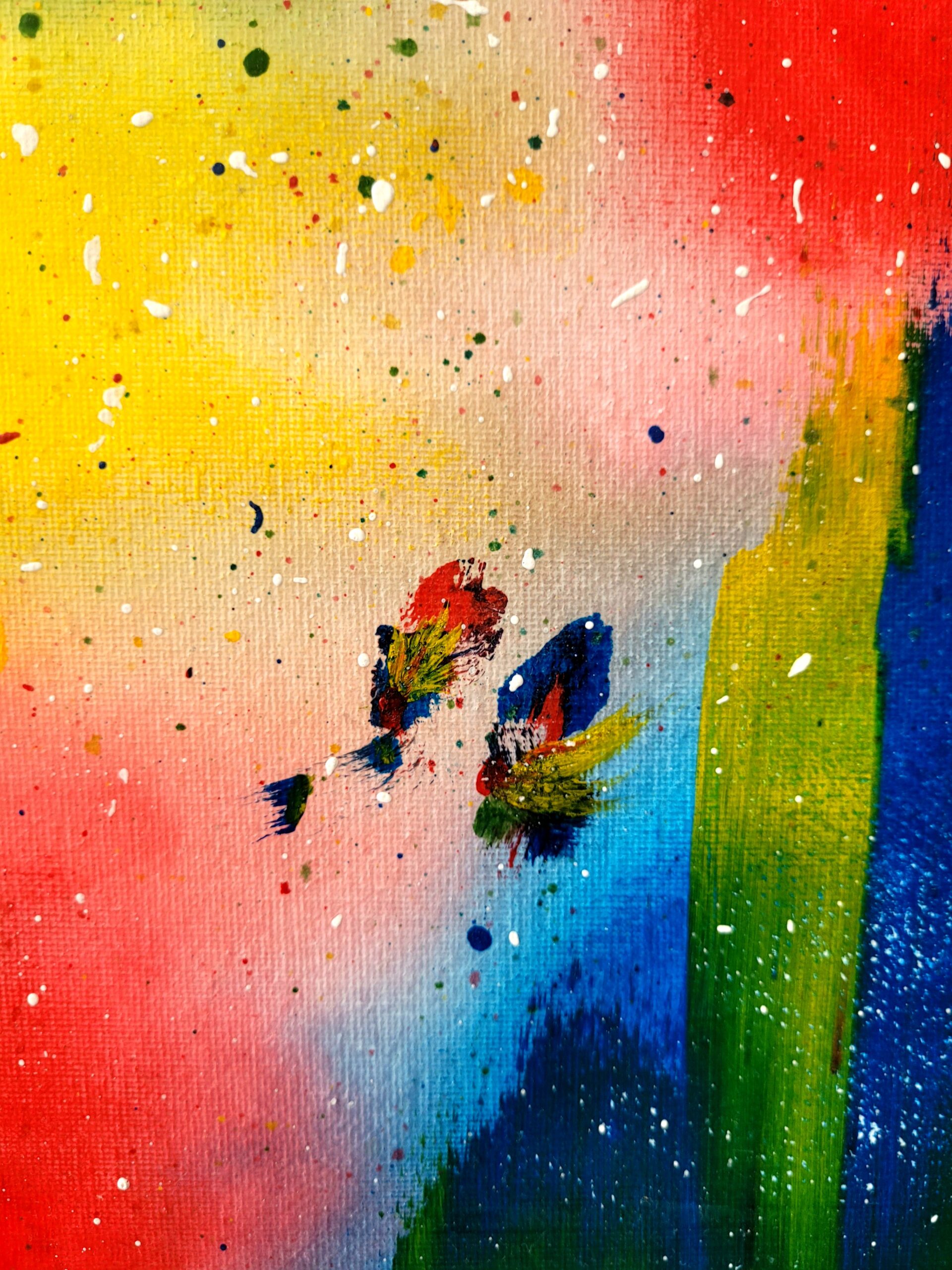 „Abstrakcyjny obraz Energia Życia – nowoczesna sztuka pełna kolorów i emocji”