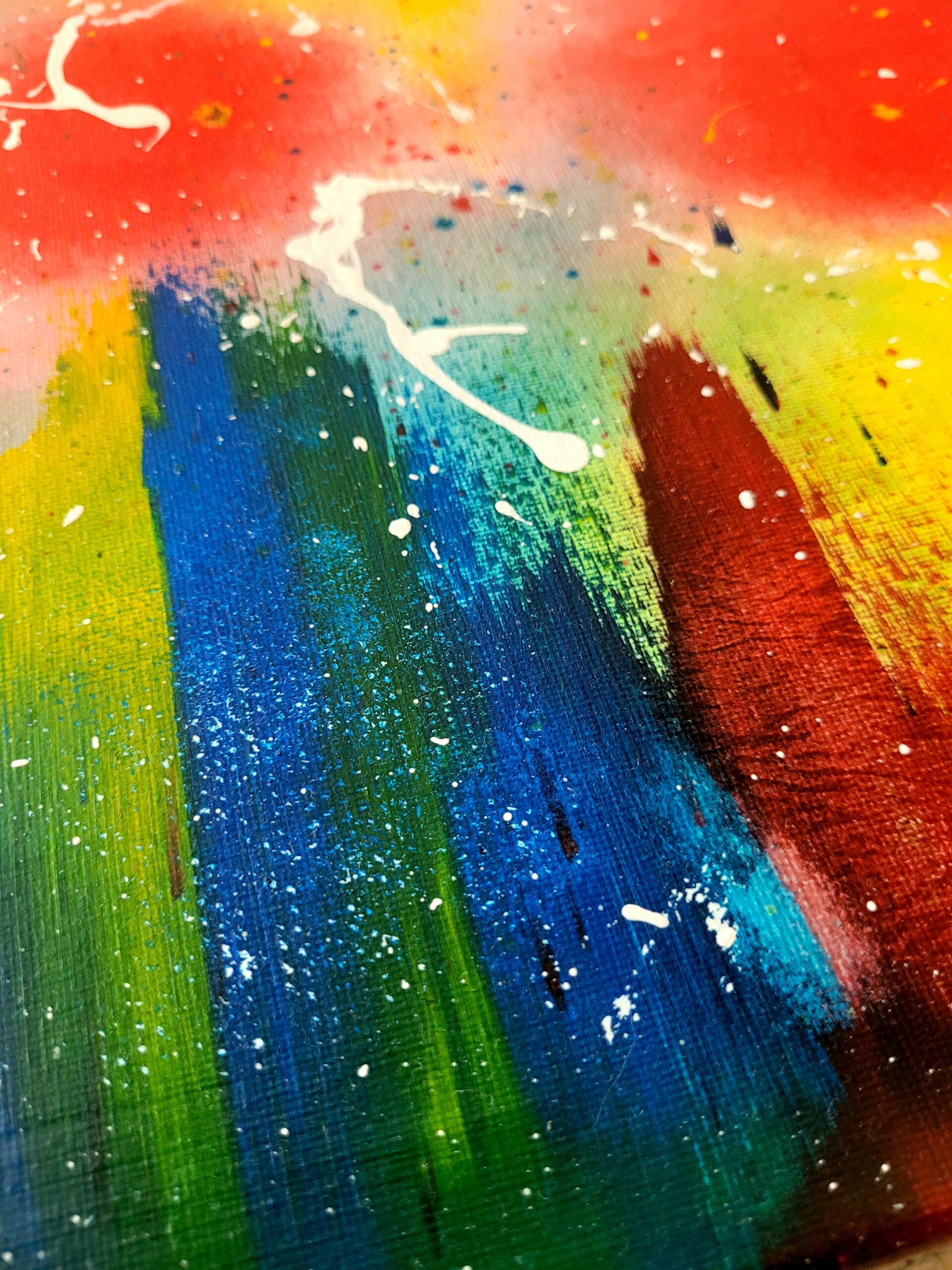 „Abstrakcyjny obraz Energia Życia – nowoczesna sztuka pełna kolorów i emocji”