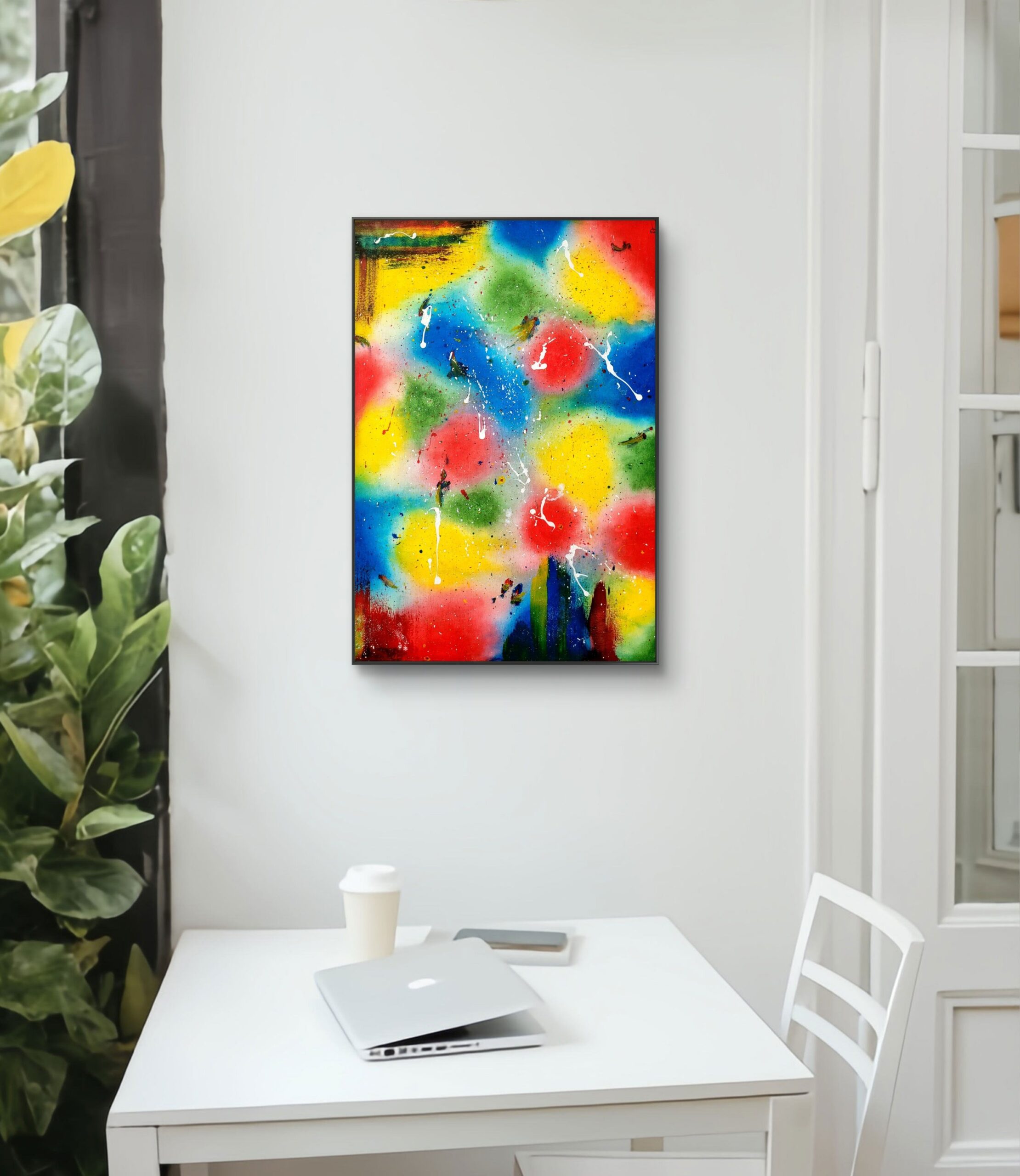 Abstrakcyjny obraz Energia Życia – nowoczesna sztuka pełna kolorów i emocji