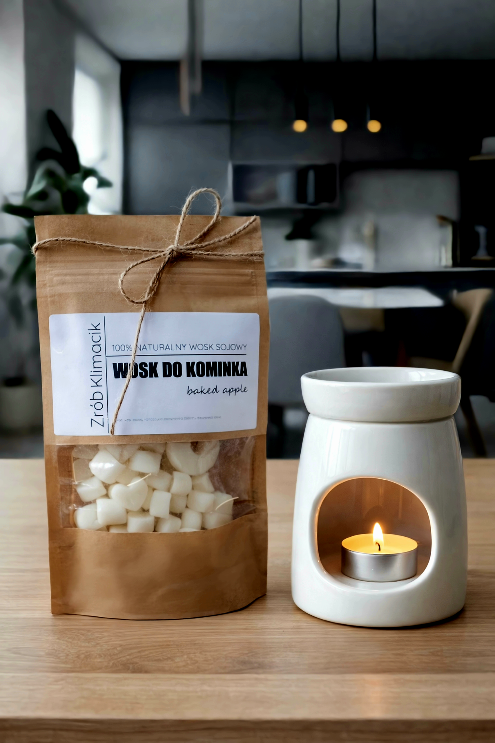 wosk do kominków baked apple